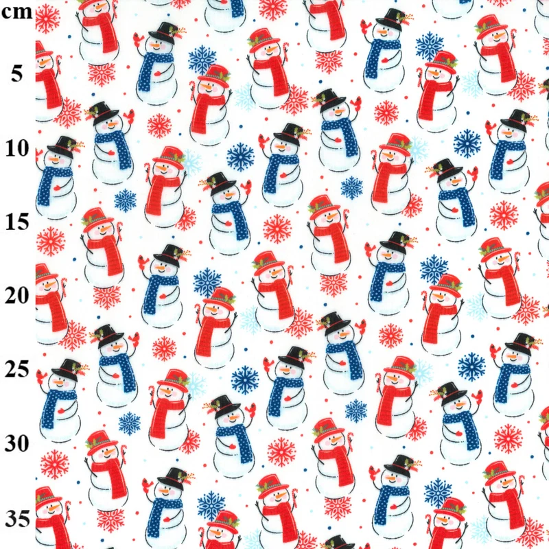 Christmas Polycotton Print Fabric – Festive Designs M2027