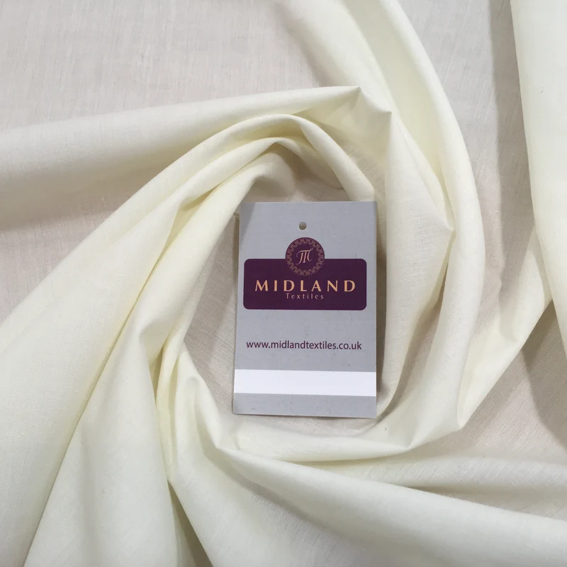 60" Wide Plain Polycotton Fabric - Premium Quality M2018