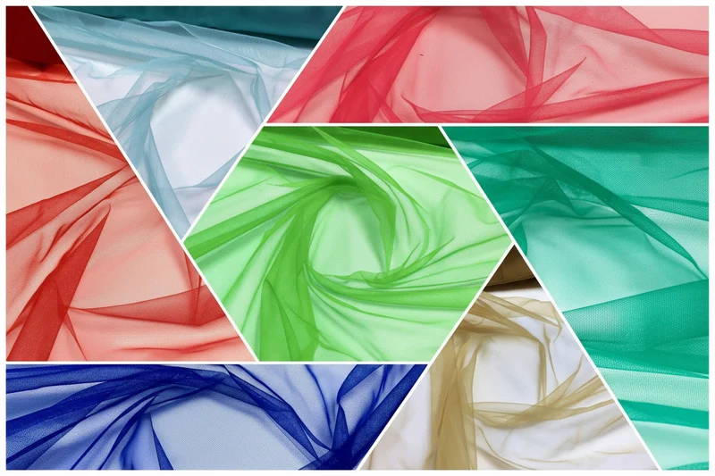 Plain Tulle Tutu Veiling Mesh Fancy Fairy dress net Fabric 110 cm Wide MR1144