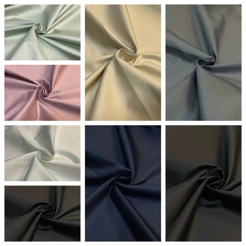 Luxurious Plain Cotton Sateen Dress Fabric - 147cm Wide - Soft & Elegant! M2019 Mtex