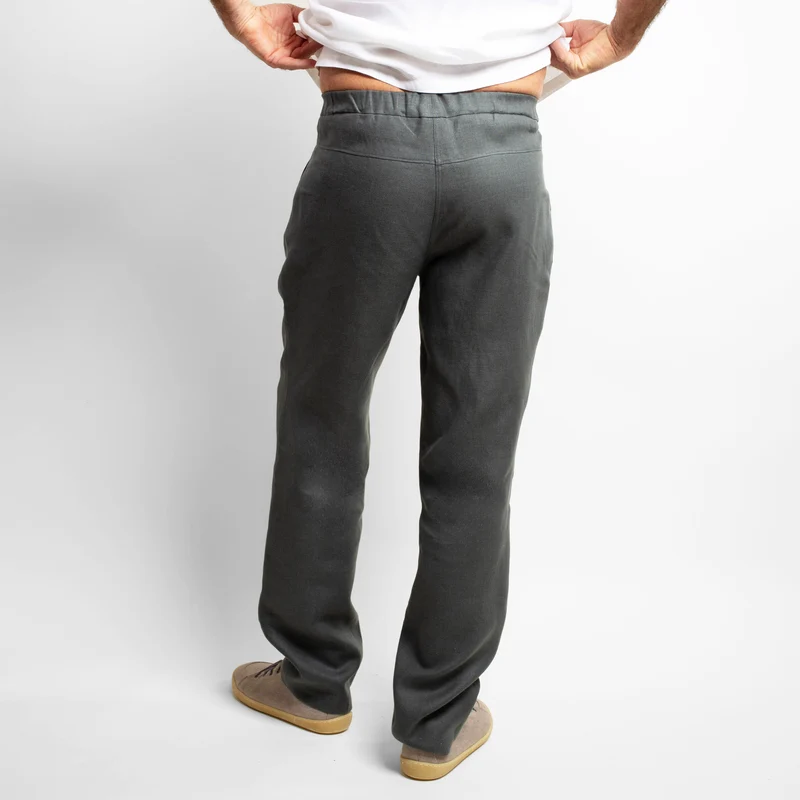 Herren-Leinenhose | Anthrazit