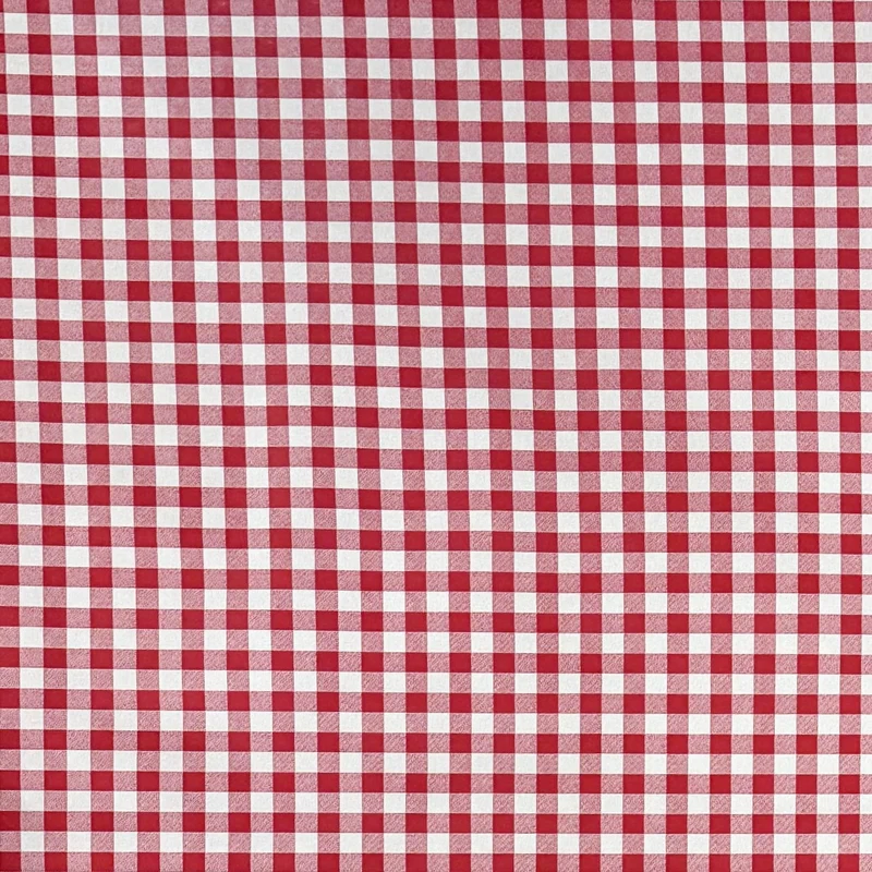 Wachstuch Tischdecke C141011 rot kariert klein Vichy eckig rund oval