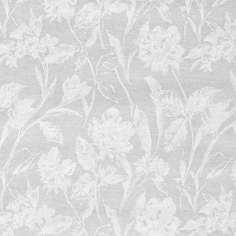 Jacquard Tischdecke aus beschichteter Baumwolle mit Fleckenschutz CARDUCHO grau Blumenranken eckig rund oval