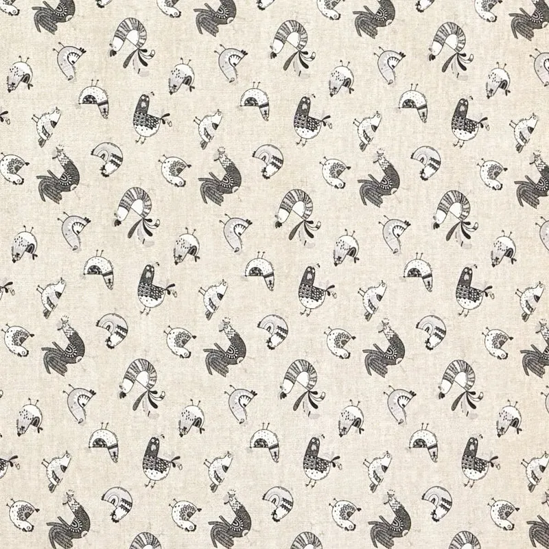 Jacquard Tischdecke aus beschichteter Baumwolle mit Fleckenschutz FILLOL Hühner Bauernhof eckig rund oval