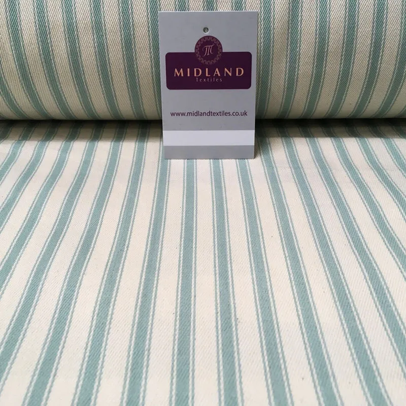 100% Cotton Canvas Ticking Stripe Fabric 54" Wide M1040