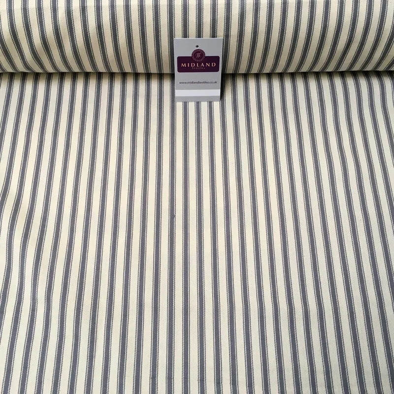 100% Cotton Canvas Ticking Stripe Fabric 54" Wide M1040