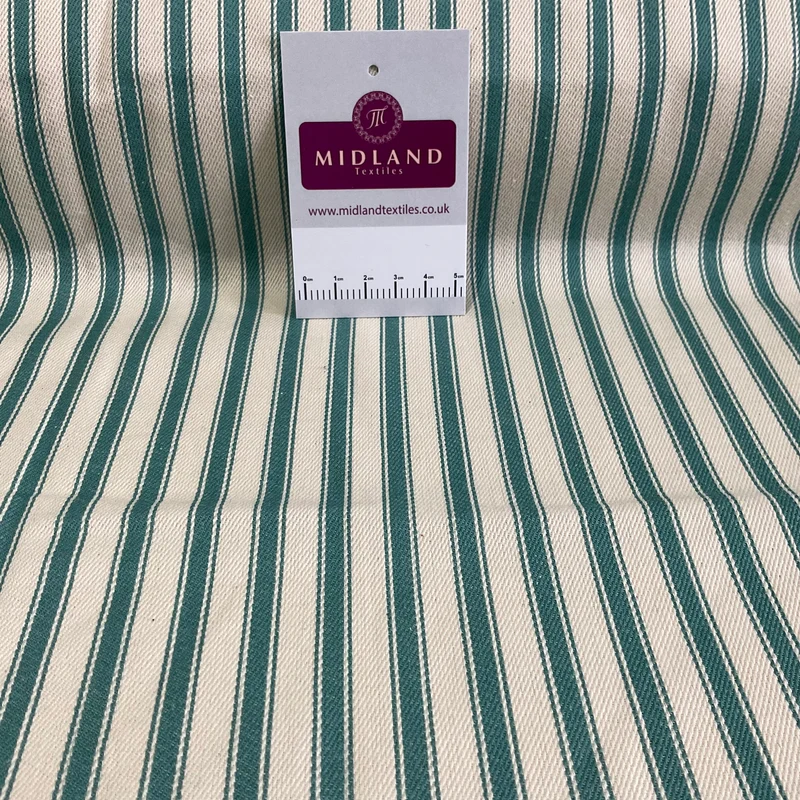 100% Cotton Canvas Ticking Stripe Fabric 54" Wide M1040