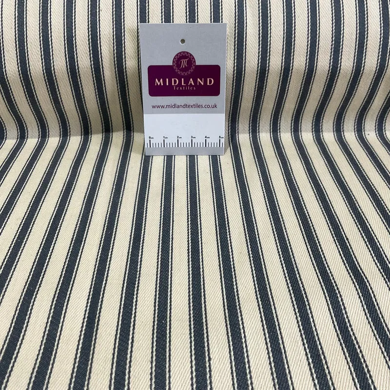 100% Cotton Canvas Ticking Stripe Fabric 54" Wide M1040