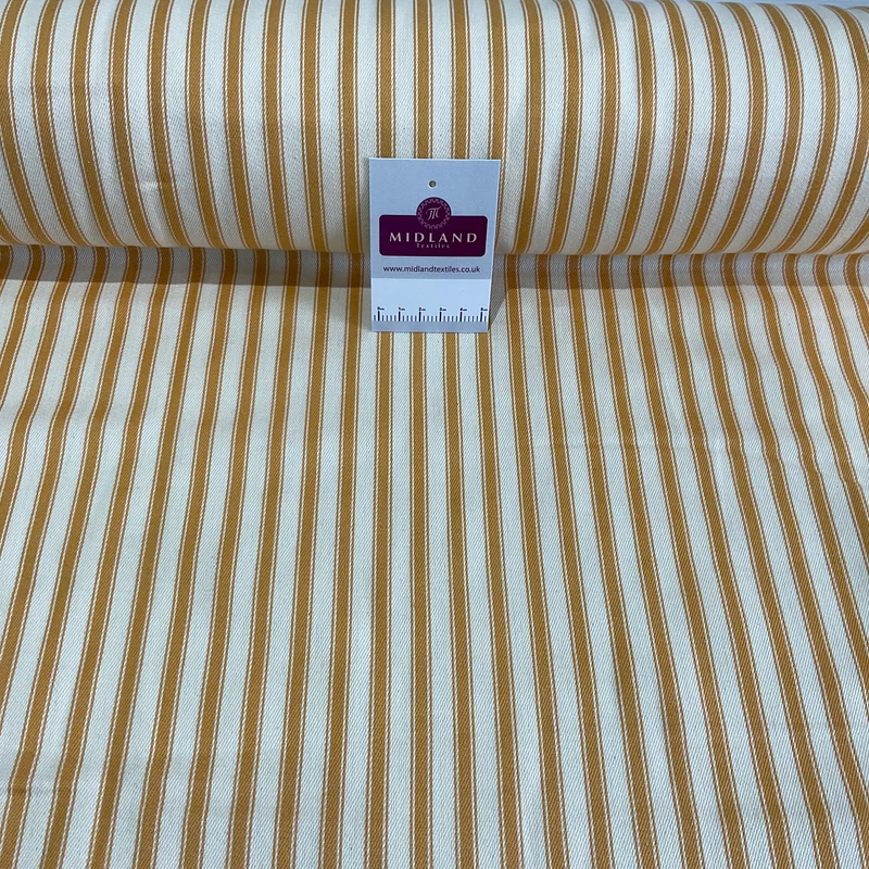 100% Cotton Canvas Ticking Stripe Fabric 54" Wide M1040