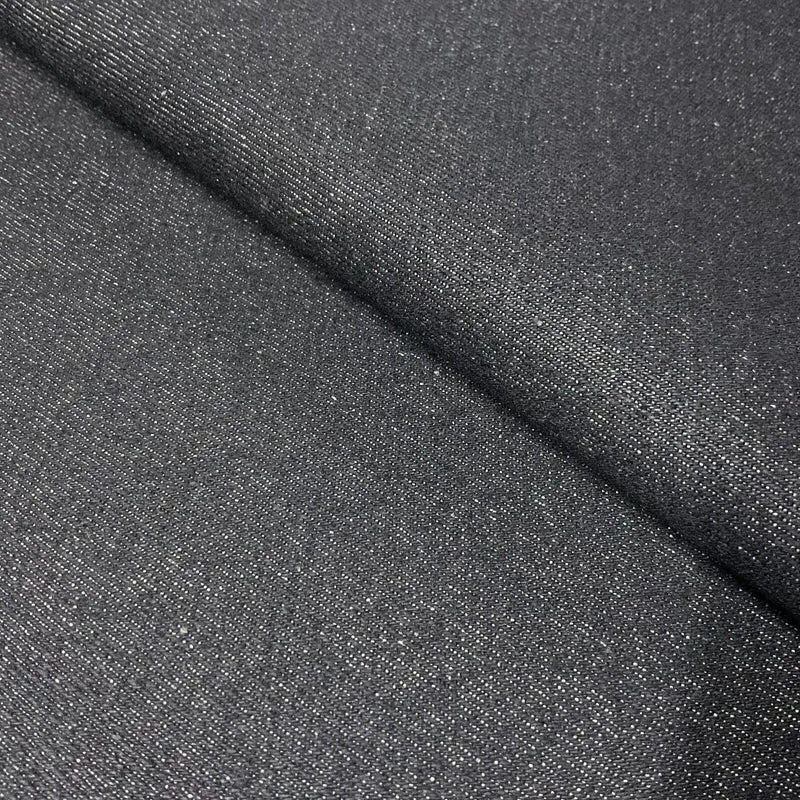 14oz Heavyweight Black Denim Fabric 100% Cotton 58" M613