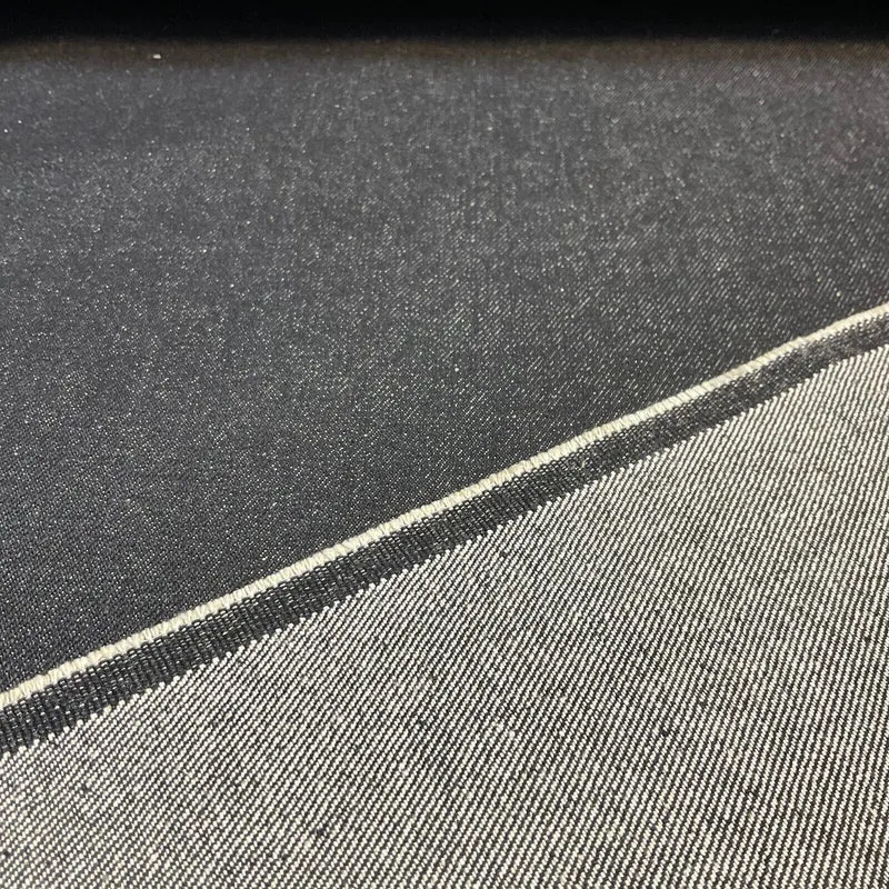14oz Heavyweight Black Denim Fabric 100% Cotton 58" M613