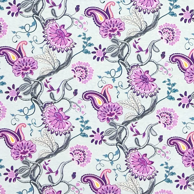 Jacquard Tischdecke aus beschichteter Baumwolle mit Fleckenschutz ARCHIE101 hellblau im Boho-Stil eckig rund oval