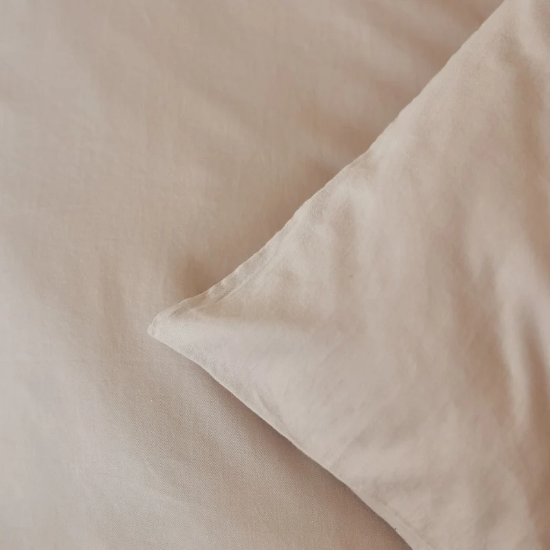Baumwollsatin Kissenbezug in Taupe - Ceu Muted Clay