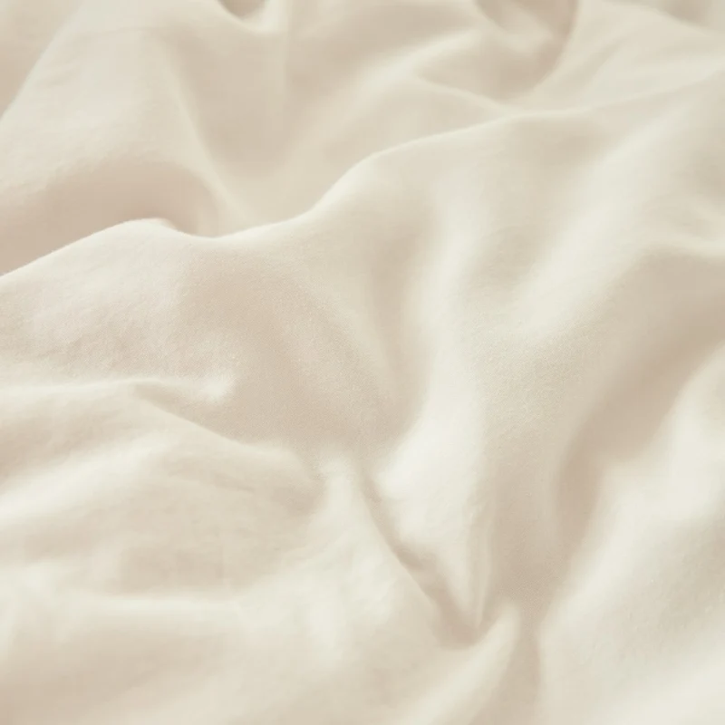 Baumwollsatin Bettwäsche Bundle in Creme - Sono Off White