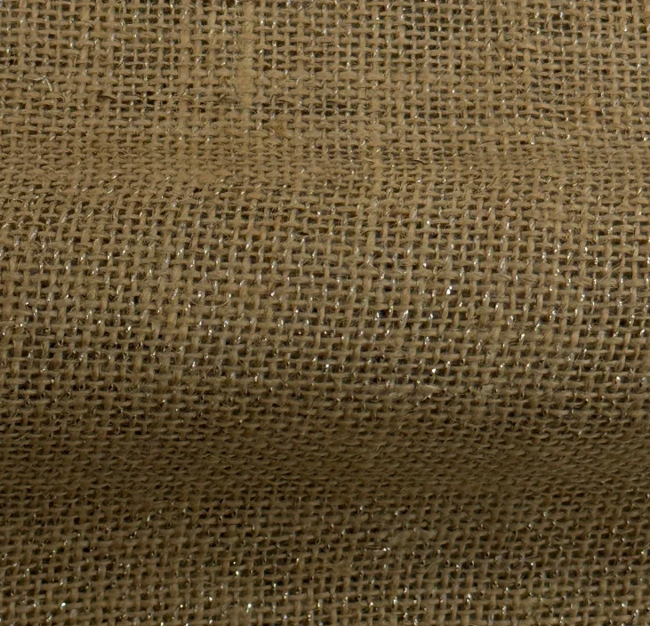 Lurex Silver Hessian Jute Fabric – Sparkle Finish 135cm wide M1973-2
