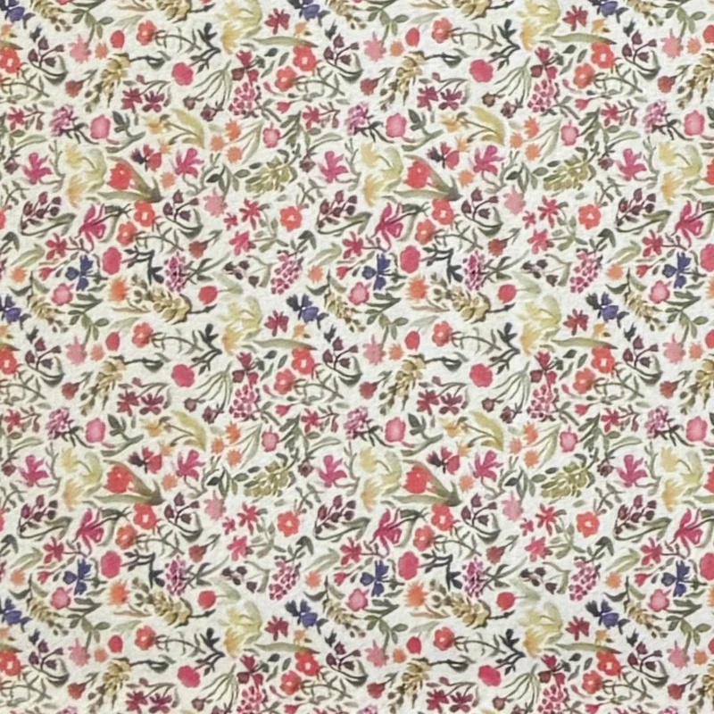 Jacquard Tischdecke beschichtete Baumwolle Übergröße 160 cm Breite DP562 bunte Blumenwiese eckig rund oval