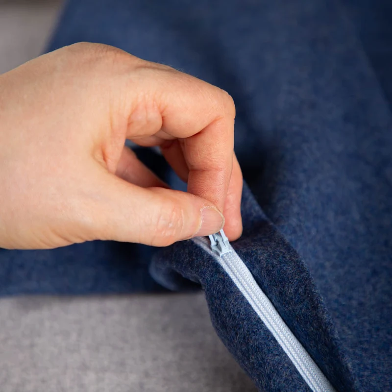 Kissenhülle aus Merino-Feinloden | 100 % Schurwolle