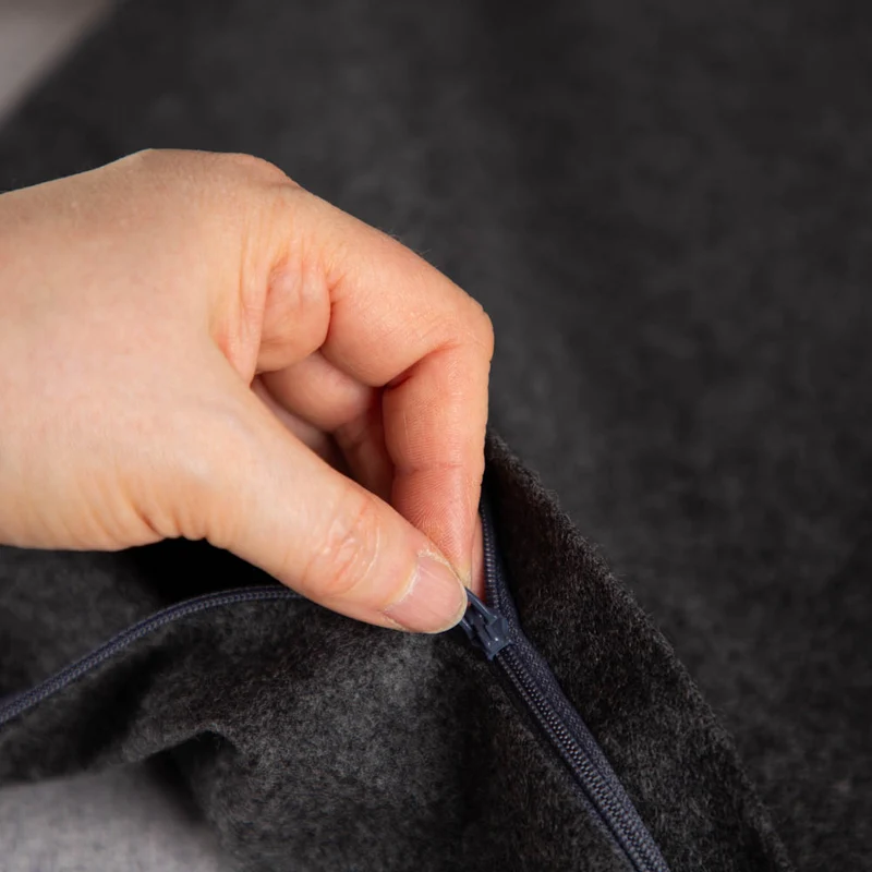 Kissenhülle aus Merino-Feinloden | 100 % Schurwolle
