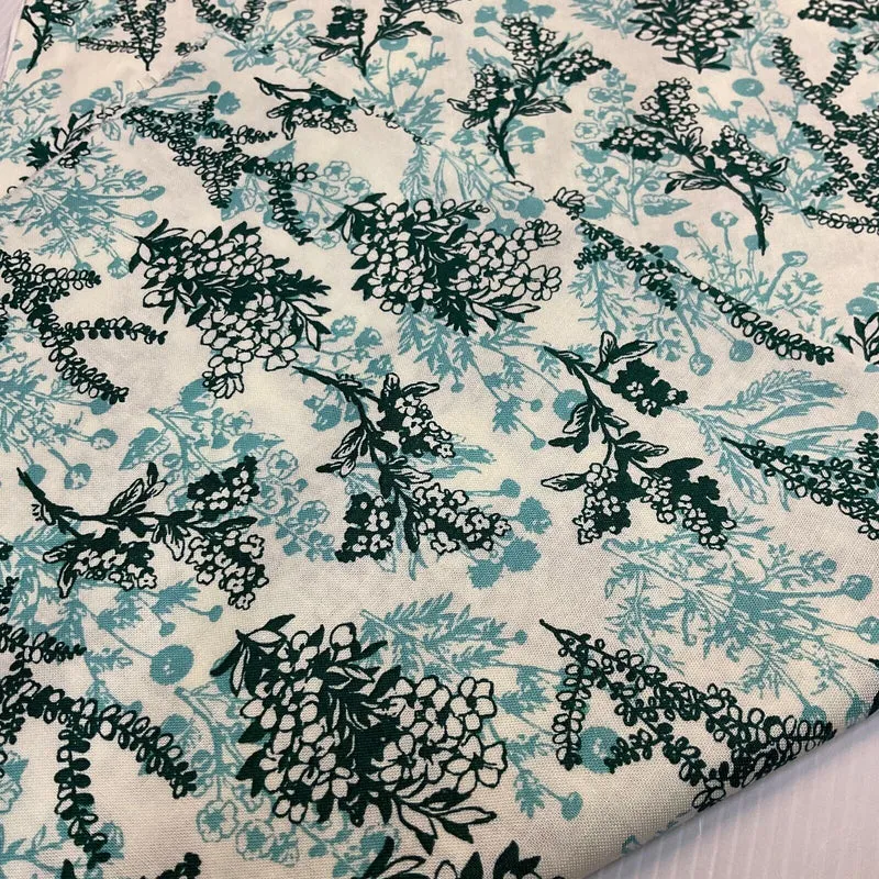 Floral Autumn Leaves Stof Crafting 100% Cotton Fabric Sold by Metre M1927