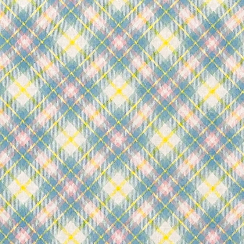 Jacquard Tischdecke aus beschichteter Baumwolle mit Fleckenschutz MATREN Karo kariert pastelfarben eckig rund oval