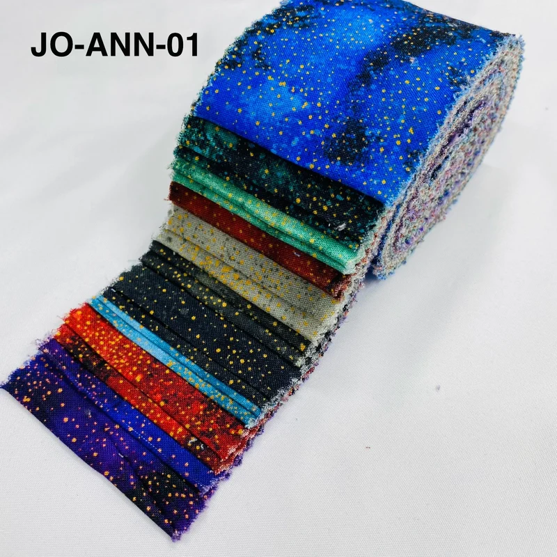 Jelly Roll Fabric Strips - 20 Pieces, 10 Designs - 2.5 Inch x 42 Inch (Approx.) Fabric M1983