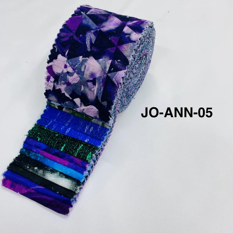 Jelly Roll Fabric Strips - 20 Pieces, 10 Designs - 2.5 Inch x 42 Inch (Approx.) Fabric M1983