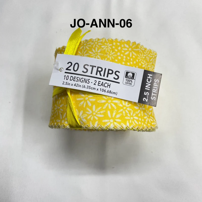Jelly Roll Fabric Strips - 20 Pieces, 10 Designs - 2.5 Inch x 42 Inch (Approx.) Fabric M1983