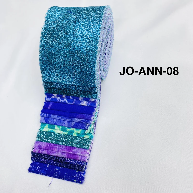 Jelly Roll Fabric Strips - 20 Pieces, 10 Designs - 2.5 Inch x 42 Inch (Approx.) Fabric M1983
