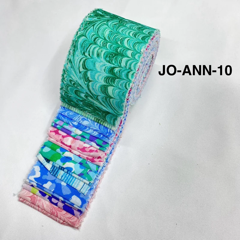 Jelly Roll Fabric Strips - 20 Pieces, 10 Designs - 2.5 Inch x 42 Inch (Approx.) Fabric M1983