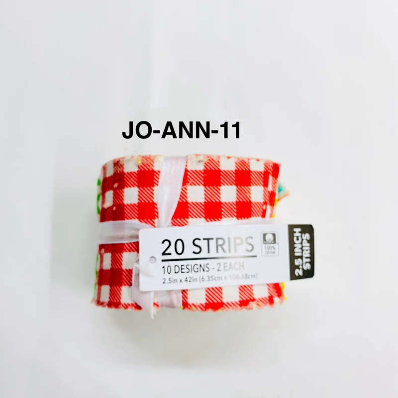 Jelly Roll Fabric Strips - 20 Pieces, 10 Designs - 2.5 Inch x 42 Inch (Approx.) Fabric M1983