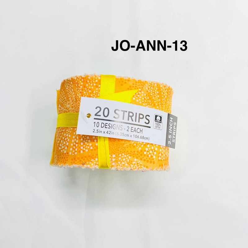 Jelly Roll Fabric Strips - 20 Pieces, 10 Designs - 2.5 Inch x 42 Inch (Approx.) Fabric M1983