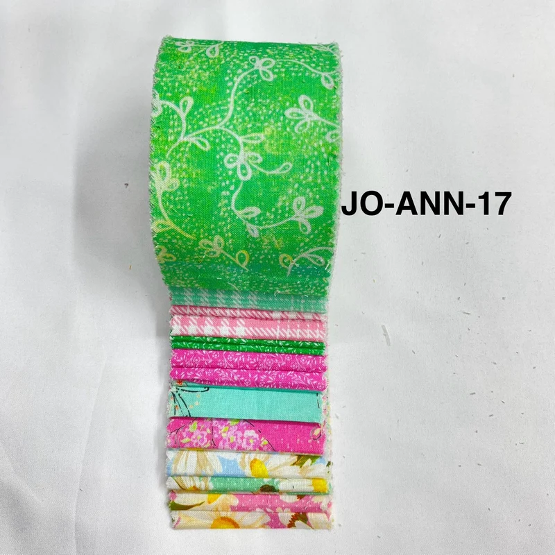 Jelly Roll Fabric Strips - 20 Pieces, 10 Designs - 2.5 Inch x 42 Inch (Approx.) Fabric M1983