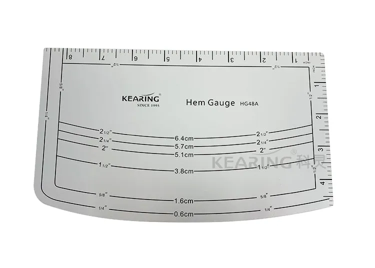 Aluminum Fabric Hem Gauge Kearing M1998