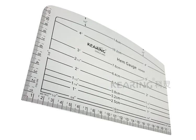 Aluminum Fabric Hem Gauge Kearing M1998