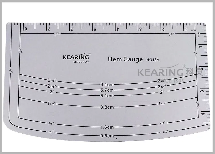 Aluminum Fabric Hem Gauge Kearing M1998
