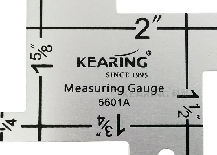 Aluminum Fabric Measuring Gauge Kearing M1997