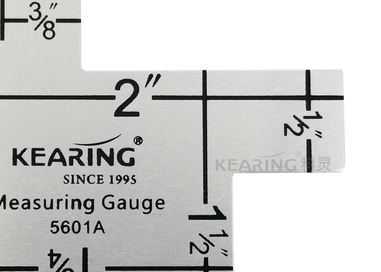 Aluminum Fabric Measuring Gauge Kearing M1997