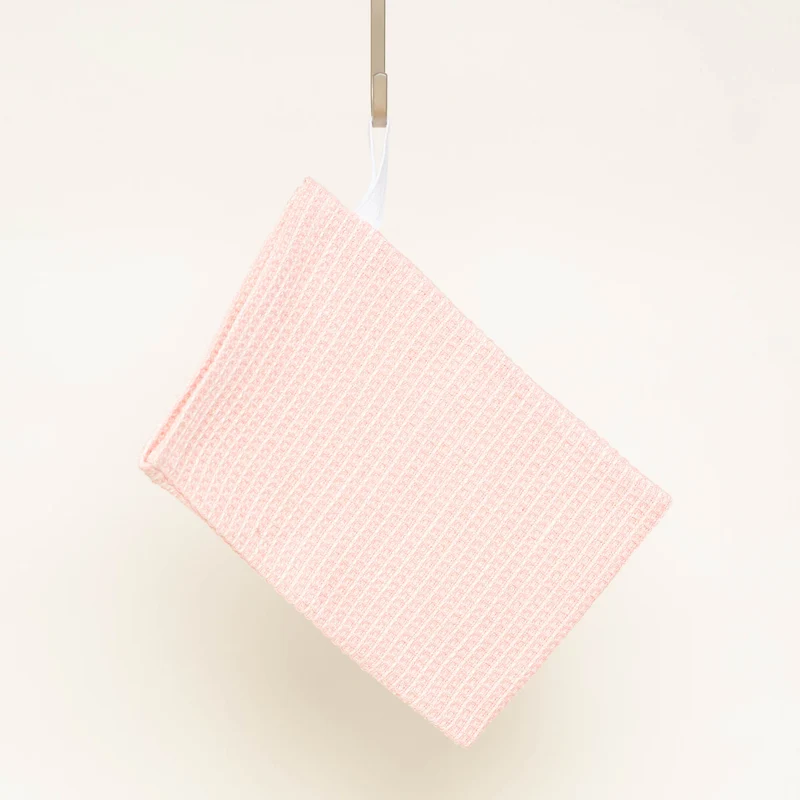 Waschhandschuh aus Halbleinen-Waffelpiqué