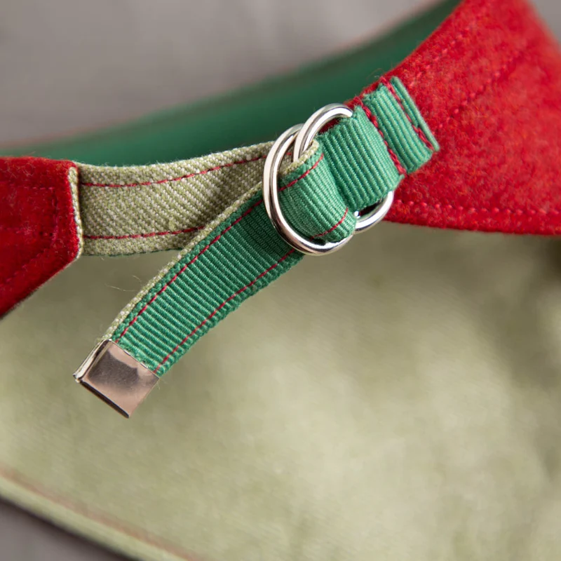 Hundehalstuch aus Feinloden & Leinen | wendbar