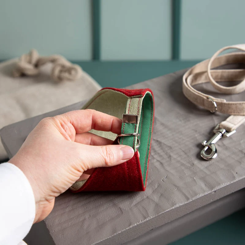 Hundehalstuch aus Feinloden & Leinen | wendbar