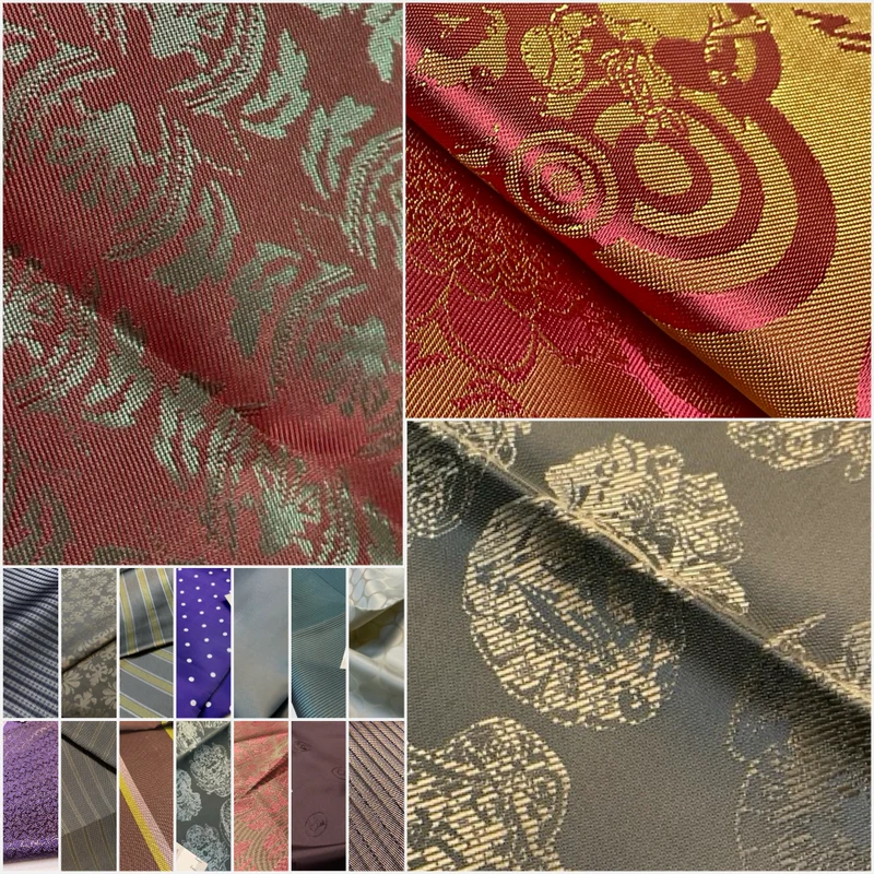 Fancy Italian viscose blend acetate Lightweight Tailors lining Fabric M1890