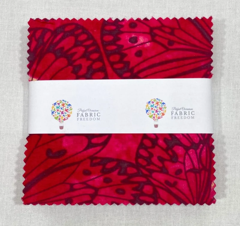 Melody Butterfly Print 5" Quilting Cotton Fabric Squares - 42 x 5" by 5" M1982