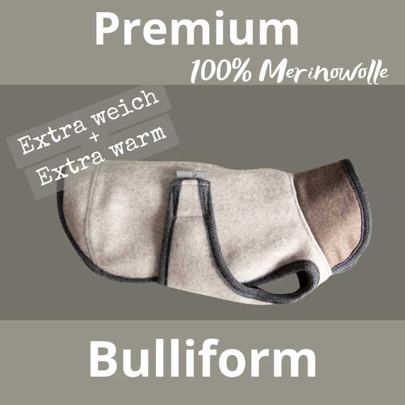 Premium Hundemantel | Bulliform | aus Loden | mongolische Merinowolle