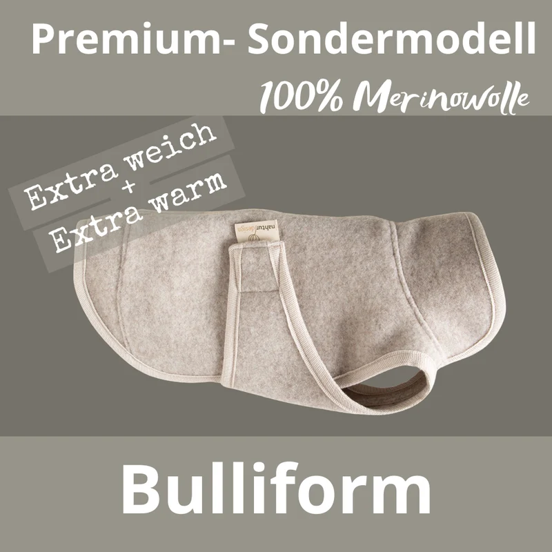 Premium Hundemantel | Bulliform | aus Loden | mongolische Merinowolle