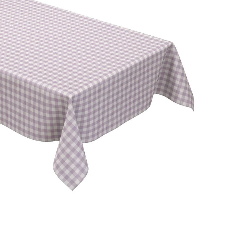 Wachstuch Tischdecke B1567-09 lila flieder vichy kariert Karo Landhaus eckig rund oval