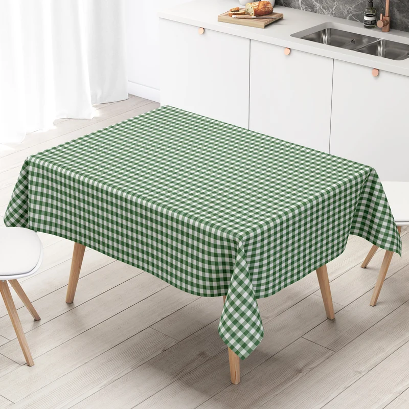 Wachstuch Tischdecke B1567-04 grün vichy kariert Karo Landhaus eckig rund oval