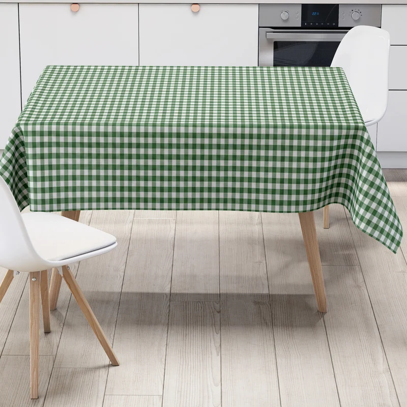 Wachstuch Tischdecke B1567-04 grün vichy kariert Karo Landhaus eckig rund oval