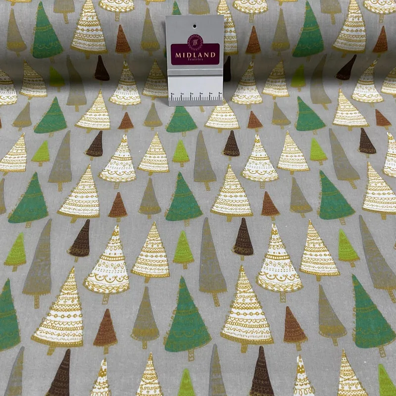 Assorted Christmas xmas Printed crafting Santa Holly Reindeers fabric M1682