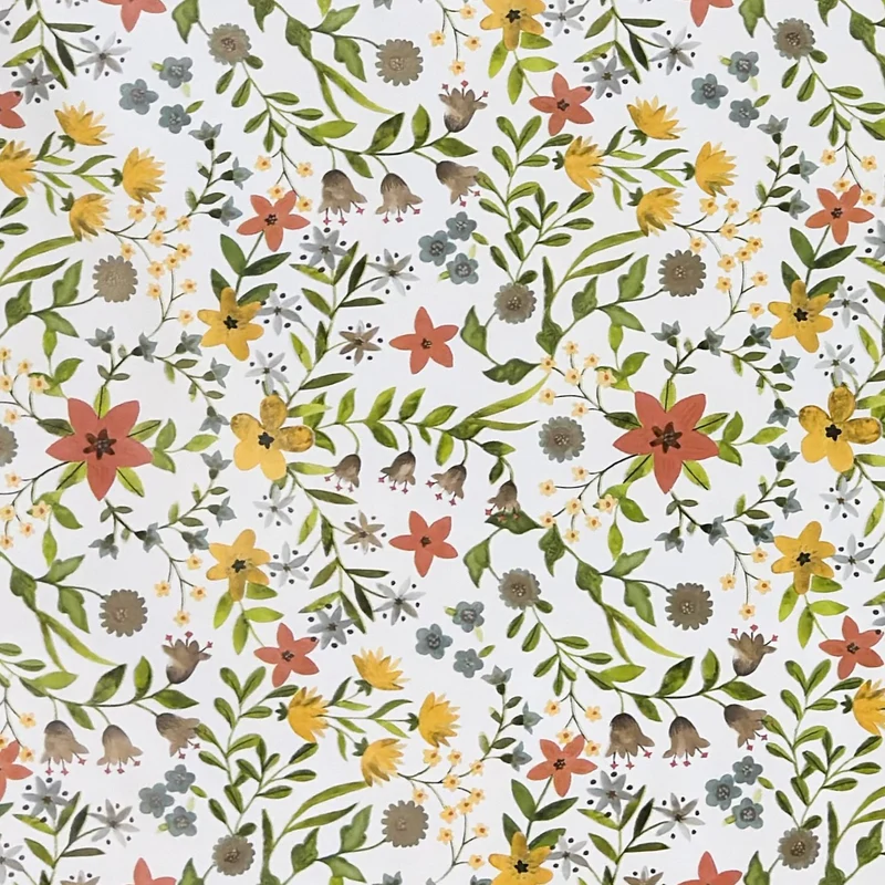 Wachstuch Tischdecke 06372-02 zarte Wildblumen eckig rund oval