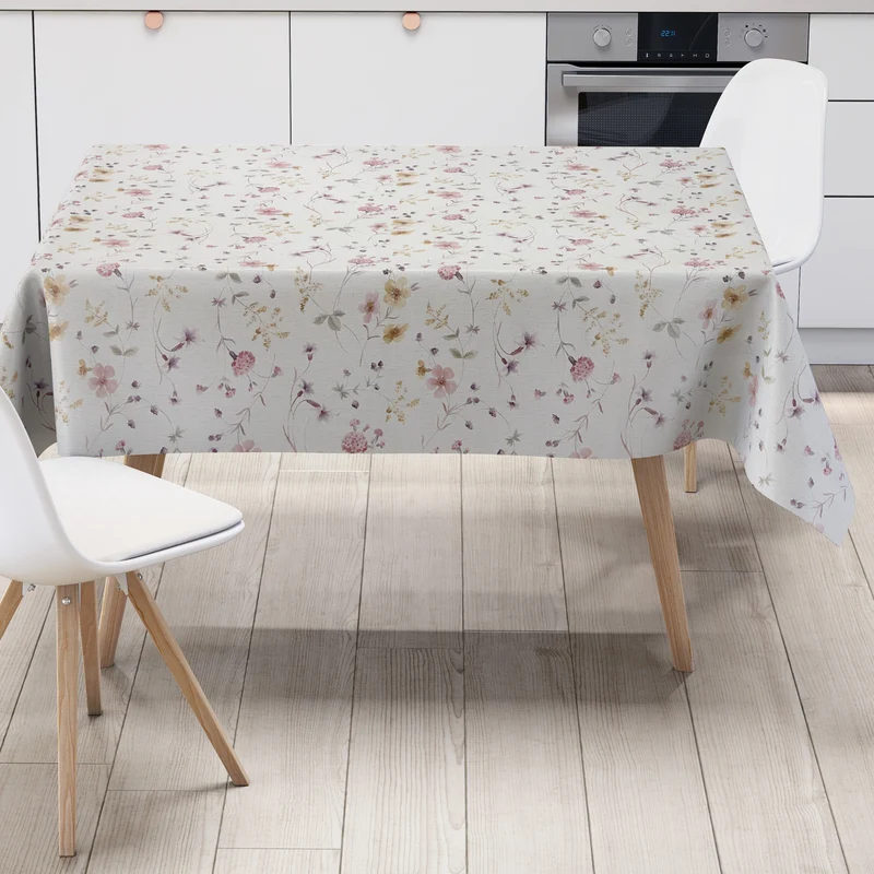 Wachstuch Tischdecke K105A floral Blumen Landhausstil eckig rund oval